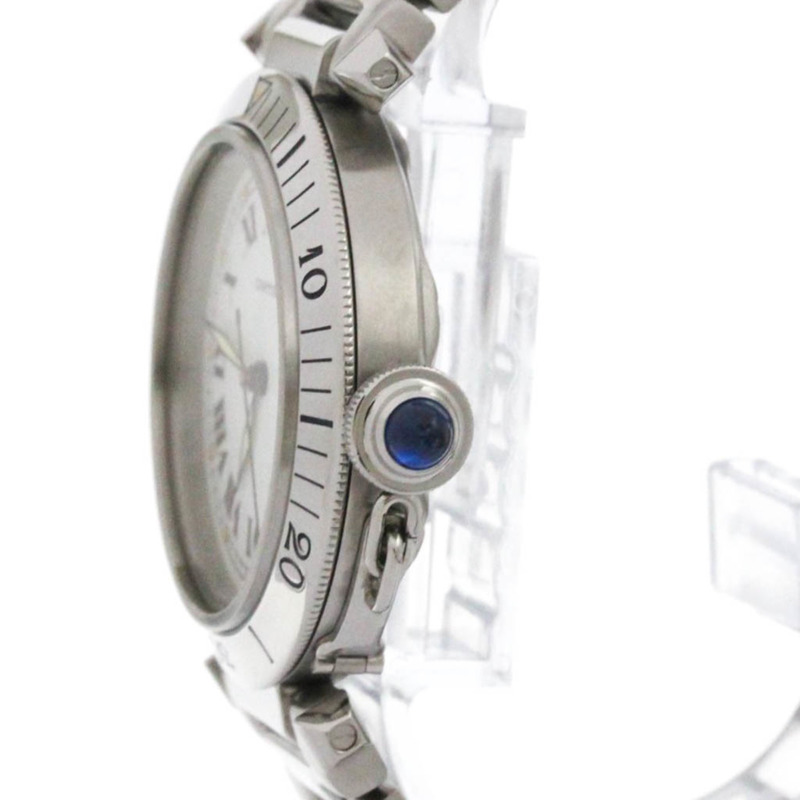 卡地亞 Pasha 38 自動上鍊不鏽鋼腕錶 W31005H3 拋光-3