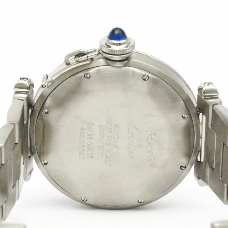 卡地亞 Pasha 38 自動上鍊不鏽鋼腕錶 W31005H3 拋光-6