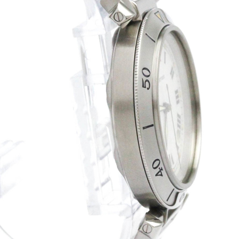 卡地亞 Pasha 38 自動上鍊不鏽鋼腕錶 W31005H3 拋光-8