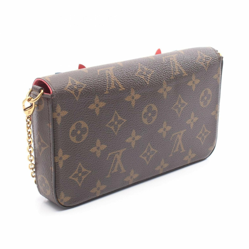 路易威登 Pochette Felicie Happy Bird 單肩包，PVC 塗層帆布和皮革，Monogram 圖案，女士款，棕色/多色，M62426-1