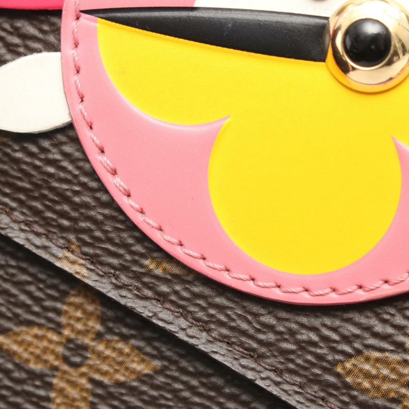 路易威登 Pochette Felicie Happy Bird 單肩包，PVC 塗層帆布和皮革，Monogram 圖案，女士款，棕色/多色，M62426-7