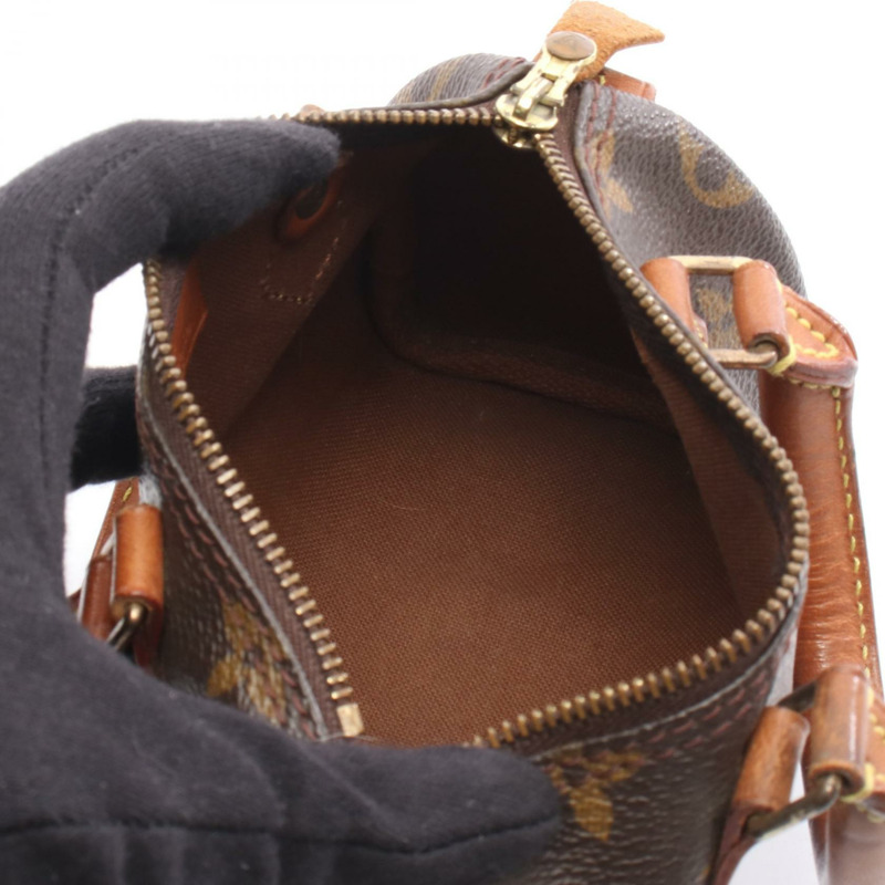 路易威登迷你 Speedy 單肩手提包 M41534 Monogram 帆布皮革二手-2