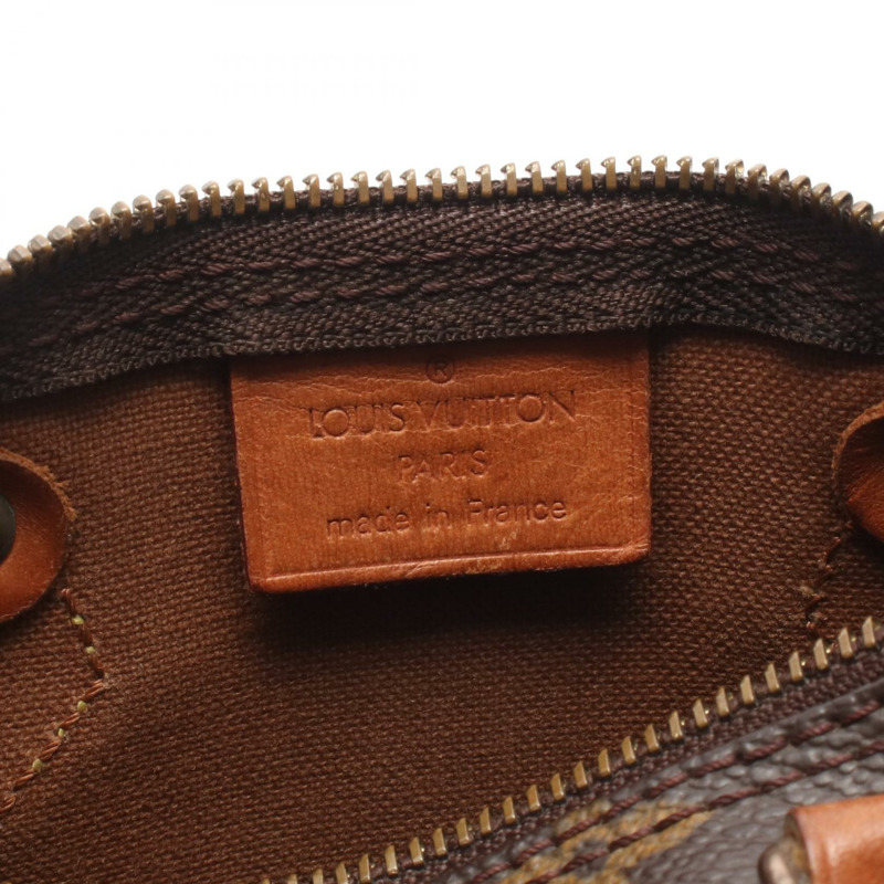 路易威登迷你 Speedy 單肩手提包 M41534 Monogram 帆布皮革二手-3