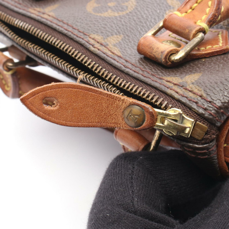 路易威登迷你 Speedy 單肩手提包 M41534 Monogram 帆布皮革二手-9
