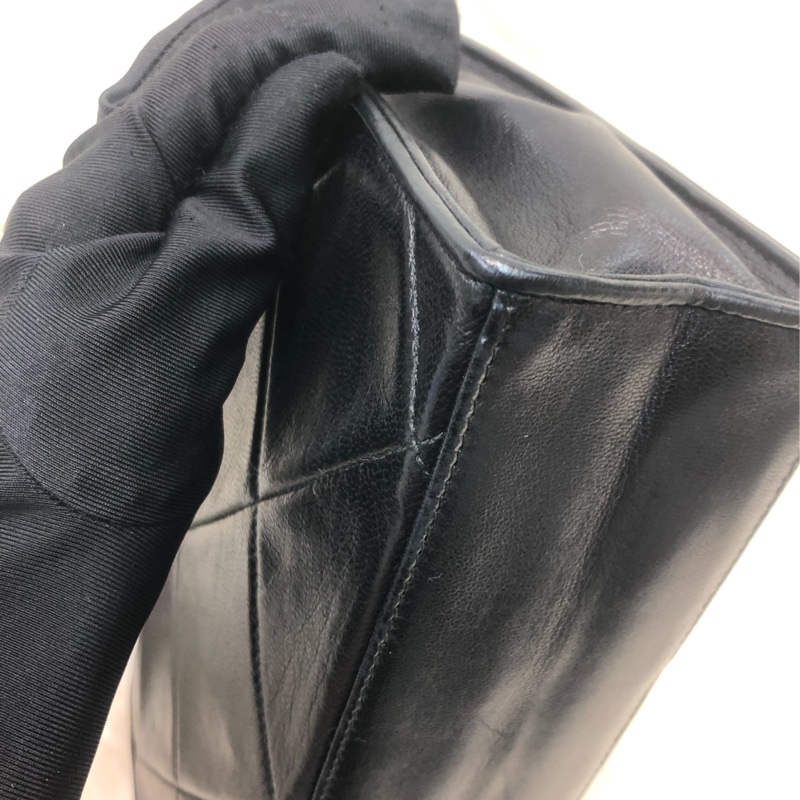 Chanel 中古紅黑菱格索繩單肩包 XC034-16