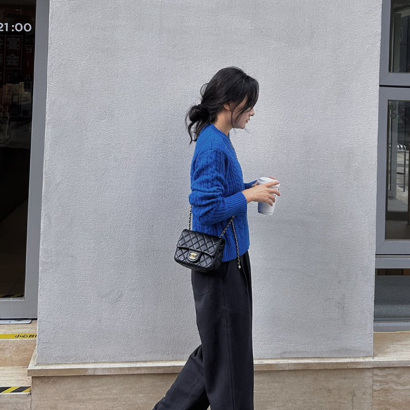 CHANEL 經典口蓋包方胖子 17 - 金球黑金-10