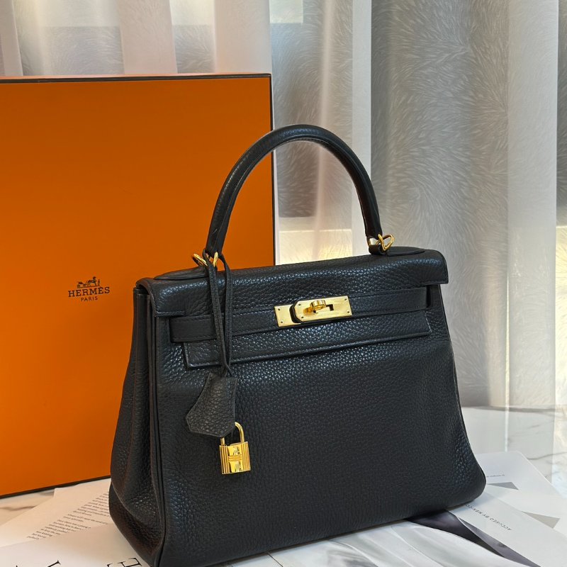 HERMES Kelly 28 - 黑金 T-3