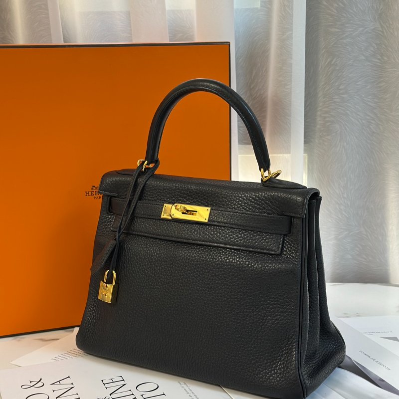 HERMES Kelly 28 - 黑金 T-4