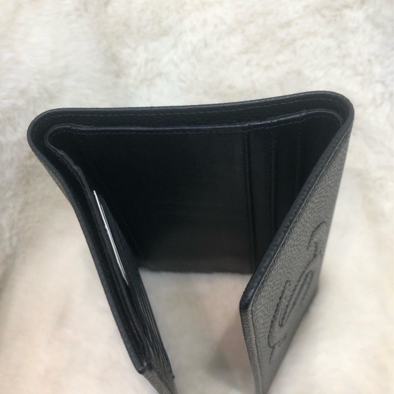 Chanel 荔枝牛皮中長夾 XB821-3