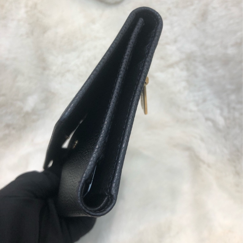 Chanel 荔枝牛皮中長夾 XB821-11