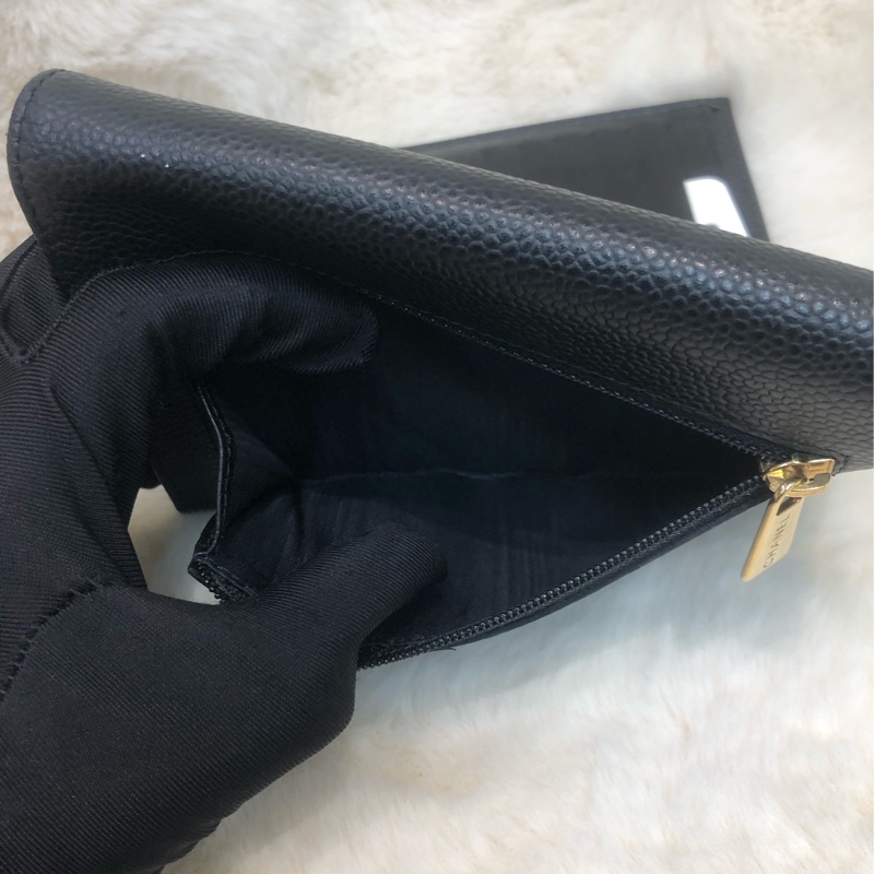 Chanel 荔枝牛皮中長夾 XB821-16