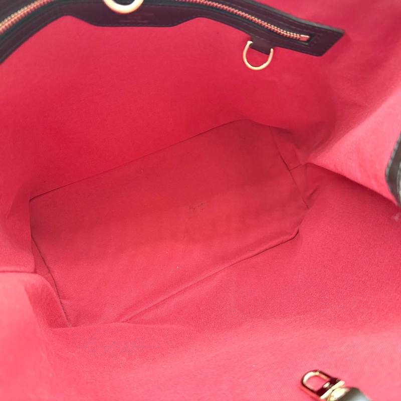 LV咖啡棋盤格cabas rivington側雙拉鍊托特包N41108-9