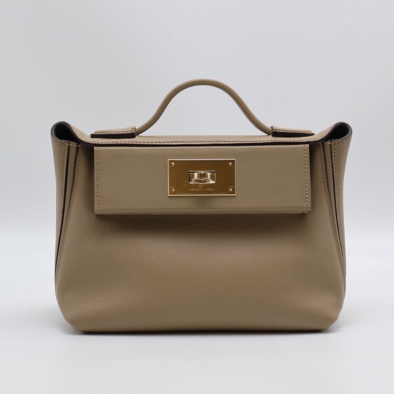 HERMES Mini 24/24 - 馬爾法米拚霧霾灰香檳金 W-0