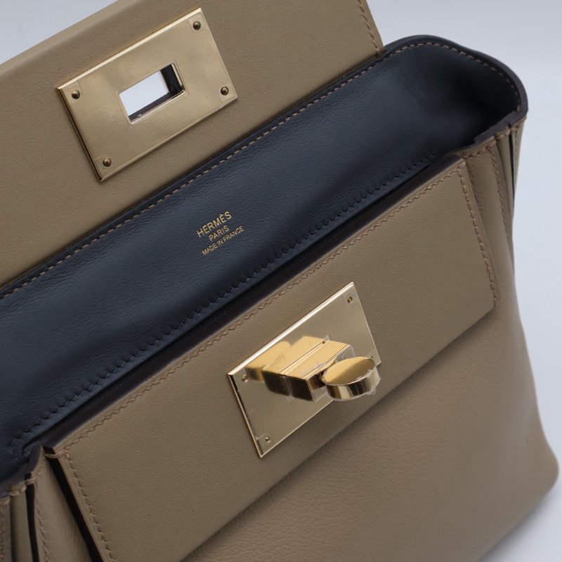 HERMES Mini 24/24 - 馬爾法米拚霧霾灰香檳金 W-3