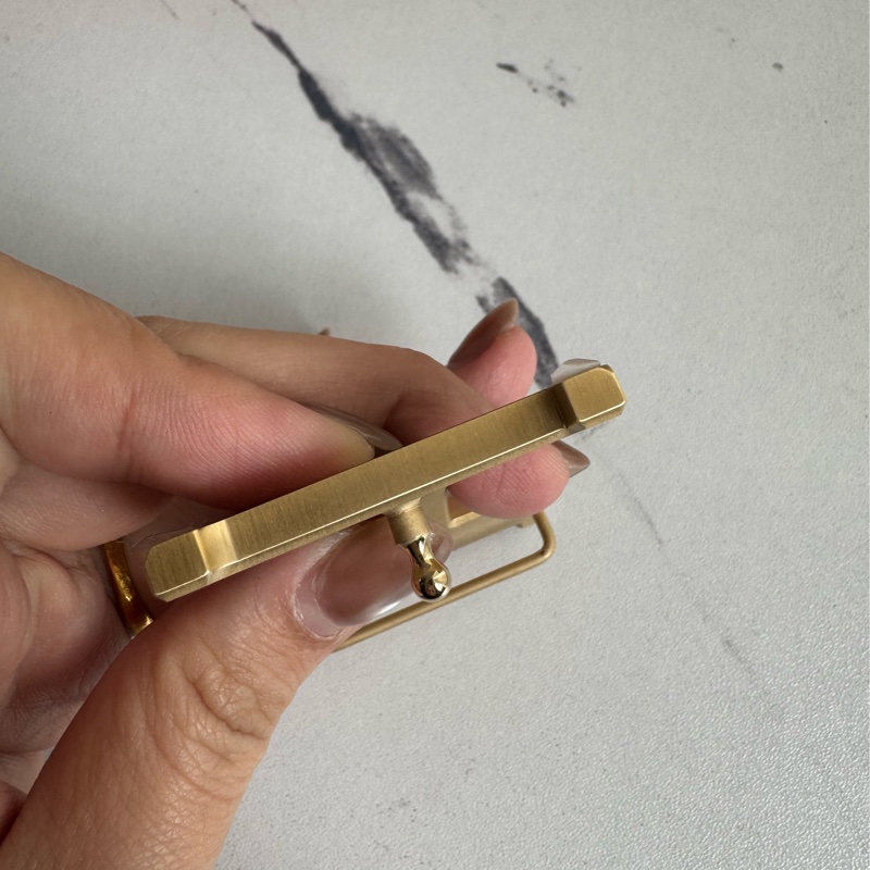 Hermes黑/灰雙面金大H皮帶110公分-5