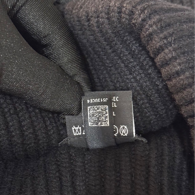 全網最低💙 jennie同款 💙香奈兒 chanel 25B 毛帽 漫畫毛帽 冷帽 針織毛帽 黑色毛帽-5