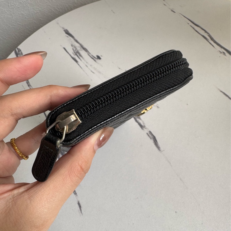 chanel黑菱格金boyㄇ拉長夾-2