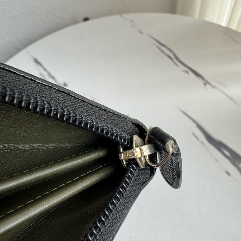 chanel黑菱格金boyㄇ拉長夾-34