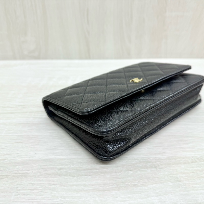 CHANEL黑金牛皮下蓋磁吸WOC/AP0250-11