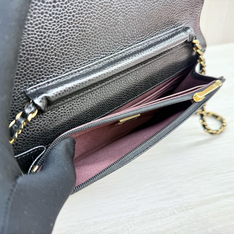 CHANEL黑金牛皮下蓋磁吸WOC/AP0250-13