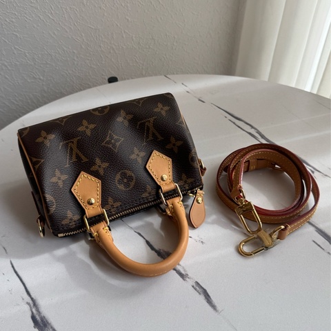 LV M81085花紋nano speedy 新款背帶可拆❤️