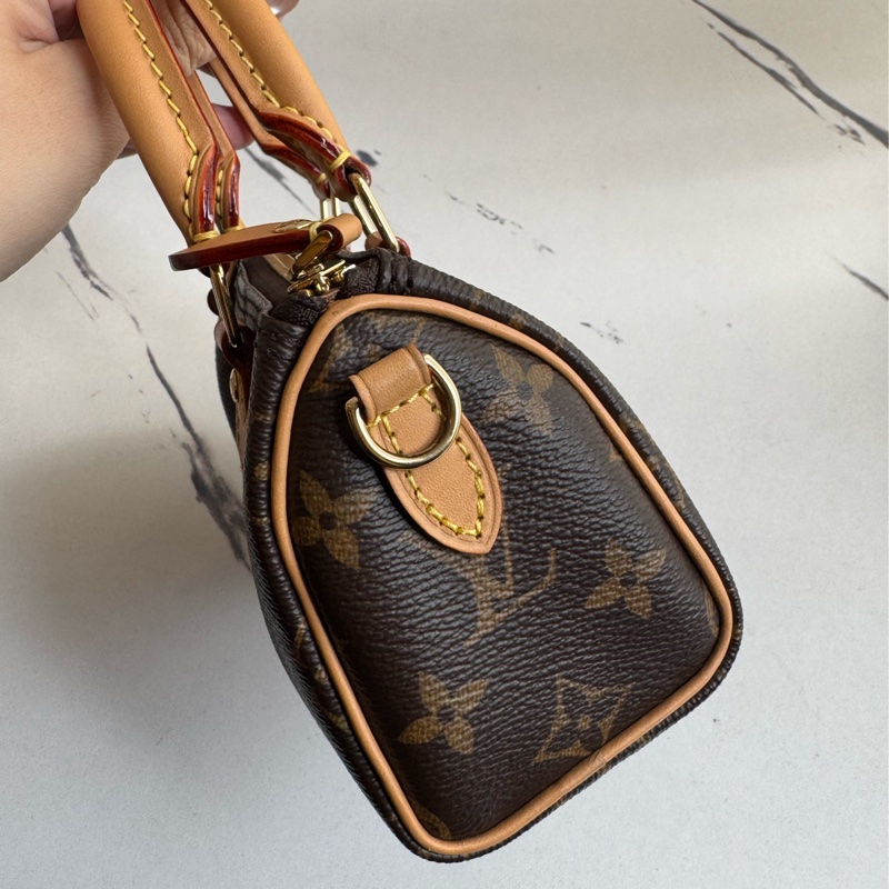 LV M81085花紋nano speedy 新款背帶可拆❤️-3