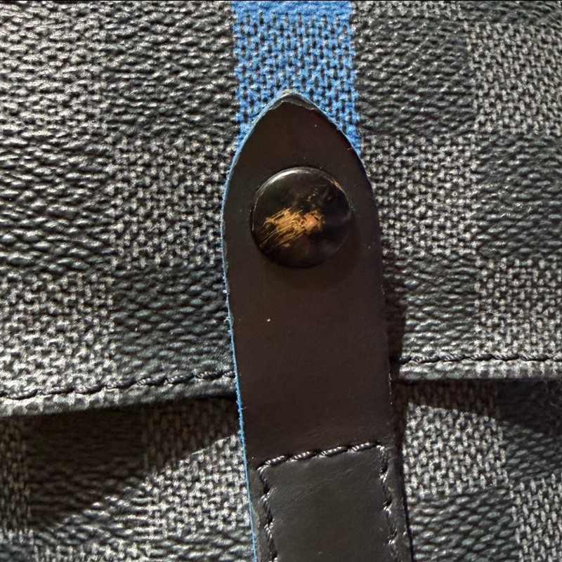 LV/路易威登 Christopher 黑棋盤格抽繩 登山雙肩包-10