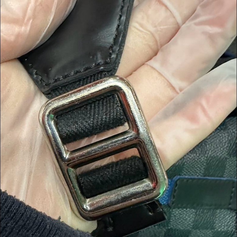 LV/路易威登 Christopher 黑棋盤格抽繩 登山雙肩包-15