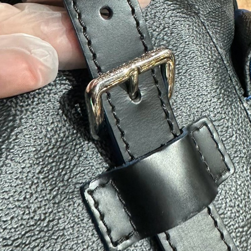 LV/路易威登 Christopher 黑棋盤格抽繩 登山雙肩包-17