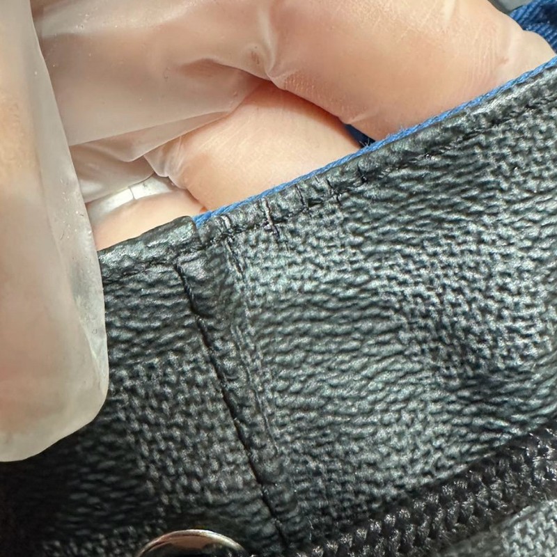 LV/路易威登 Christopher 黑棋盤格抽繩 登山雙肩包-21