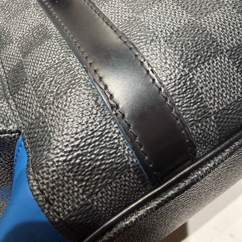 LV/路易威登 Christopher 黑棋盤格抽繩 登山雙肩包-27