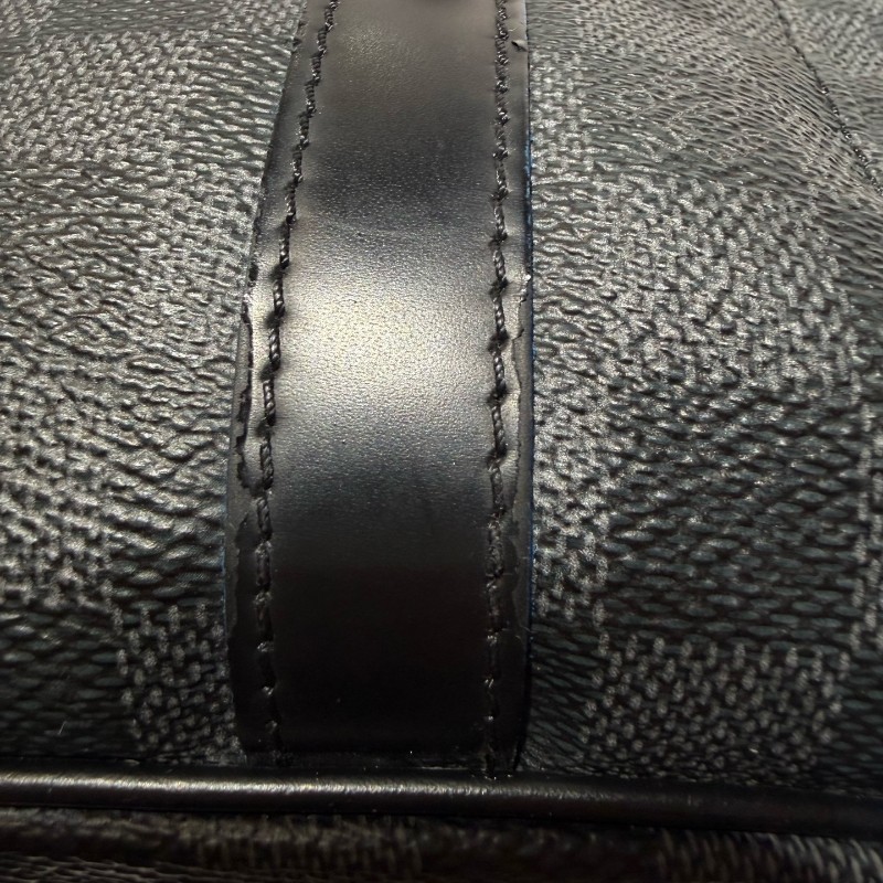 LV/路易威登 Christopher 黑棋盤格抽繩 登山雙肩包-29