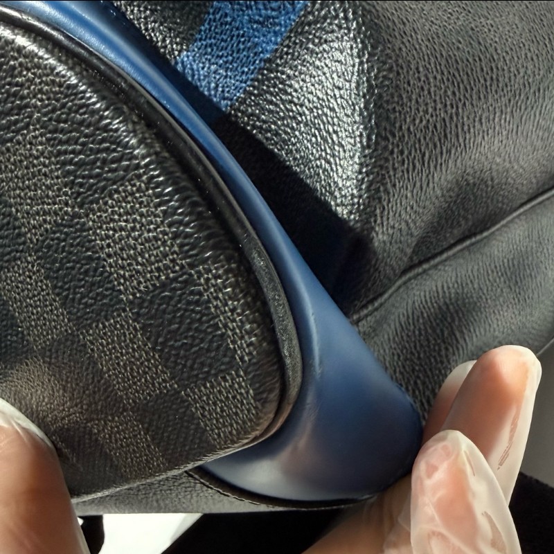 LV/路易威登 Christopher 黑棋盤格抽繩 登山雙肩包-30