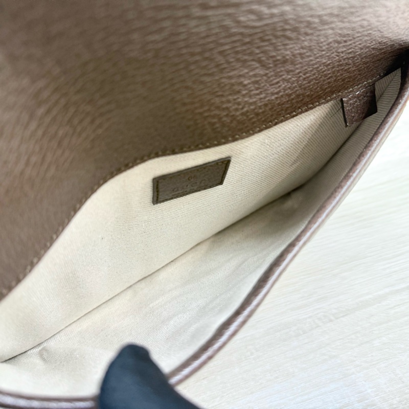 GUCCI Ophidia帆布綠紅織帶小款腰包752597-8