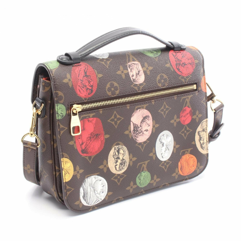 路易威登 Metis MM Monogram Cameo Pochette 手提包，PVC塗層帆布和皮革材質，棕色、黑色或多色可選，M59257-1