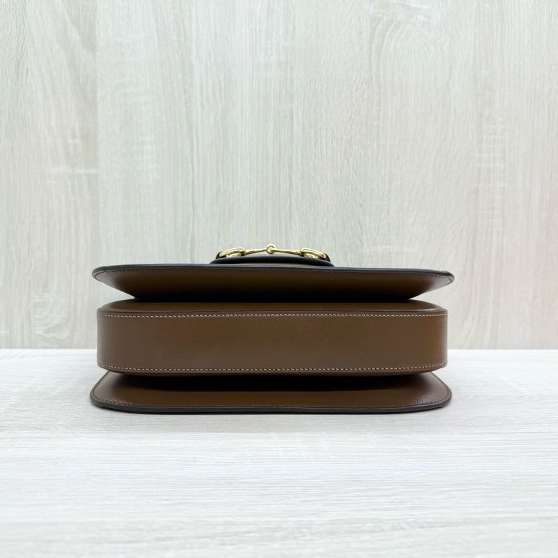 GUCCI老花拚咖皮革1955中號側背包602204-5