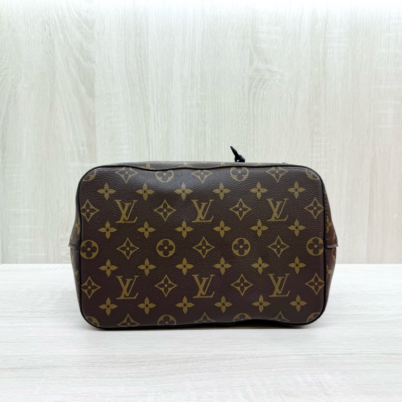 LV原花黑色邊Neo Neo束口水桶包MM M44020-5