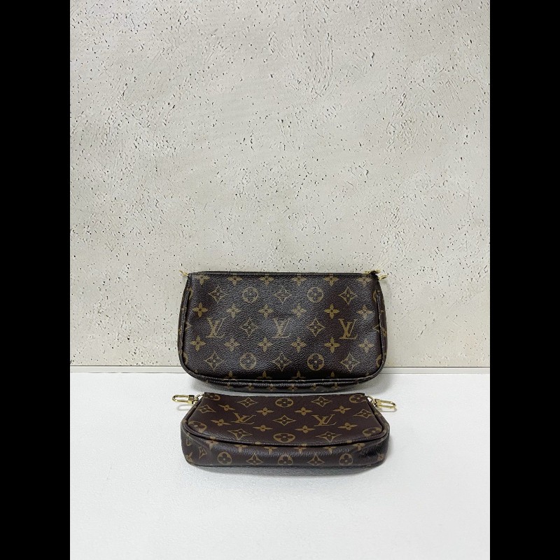 LV multi pochette 
老花五合一 綠肩带 麻将包-1