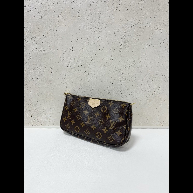LV multi pochette 
老花五合一 綠肩带 麻将包-2