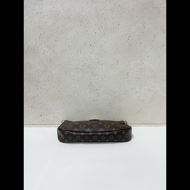 LV multi pochette 
老花五合一 綠肩带 麻将包-3