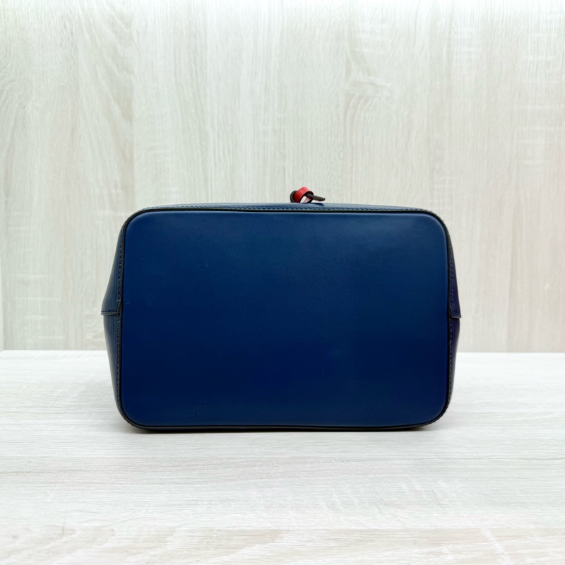 LV深藍色拼紅色內裡epi牛皮Neo Neo提把水桶包MM-4