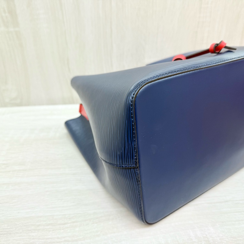 LV深藍色拼紅色內裡epi牛皮Neo Neo提把水桶包MM-19