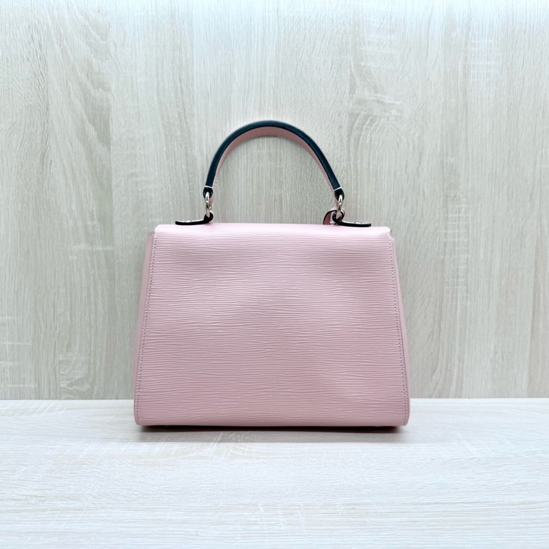 LV EPI CLUNY BB 芭蕾粉手提肩背下蓋包-1