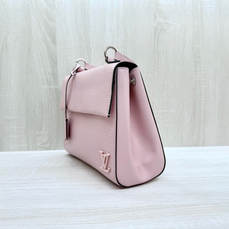 LV EPI CLUNY BB 芭蕾粉手提肩背下蓋包-2