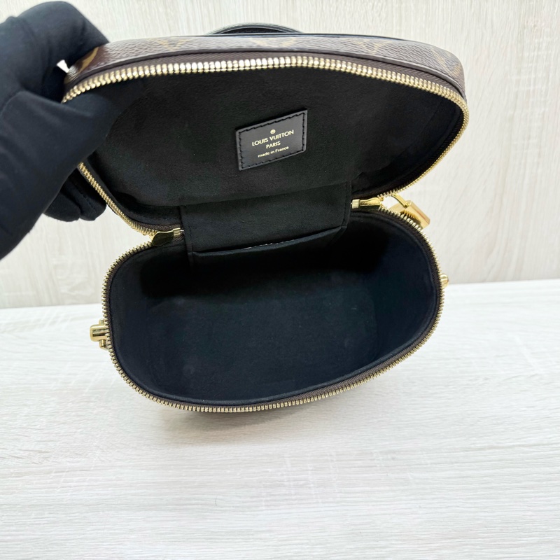 LV雙色原花Vanity PM手提側背化妝箱包 M45165-10