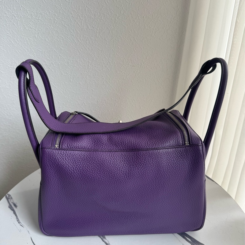Hermes紫/黑雙色lindy36 紫進不出✨-1