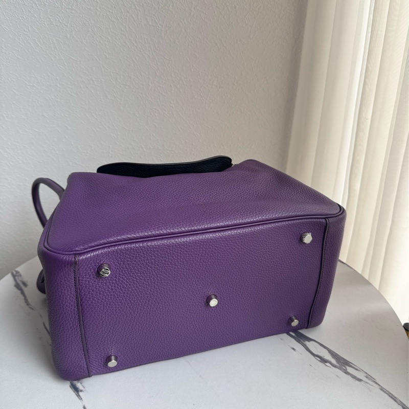 Hermes紫/黑雙色lindy36 紫進不出✨-5