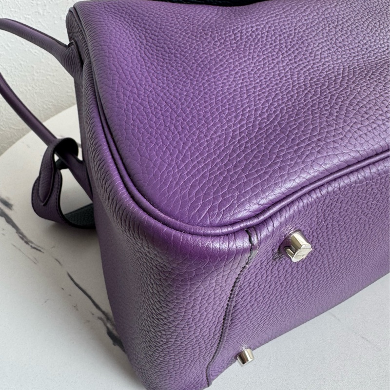 Hermes紫/黑雙色lindy36 紫進不出✨-6