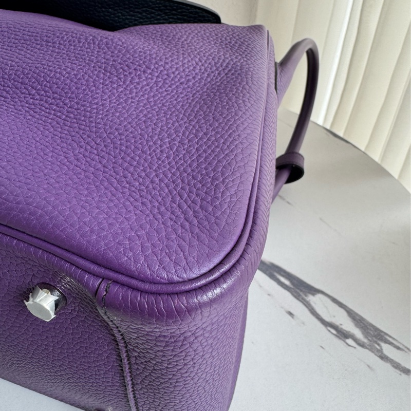 Hermes紫/黑雙色lindy36 紫進不出✨-7