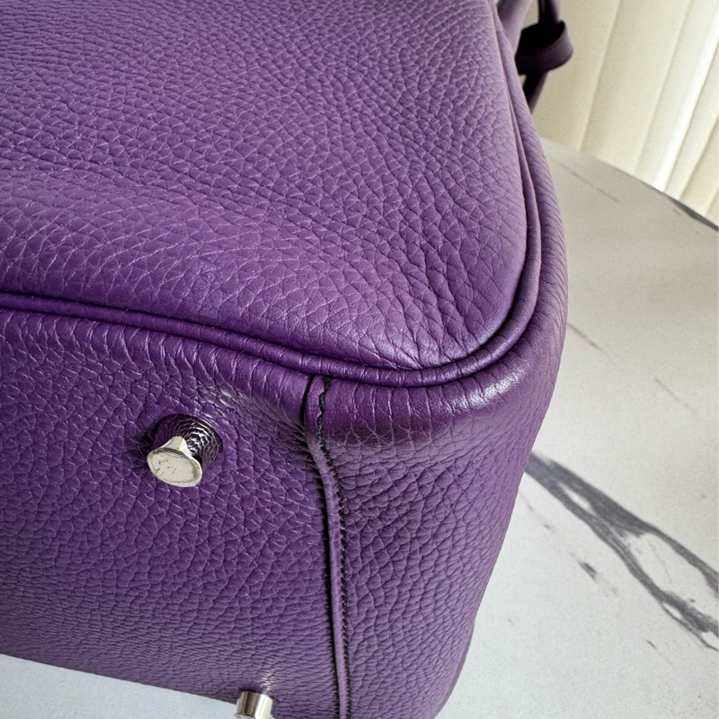Hermes紫/黑雙色lindy36 紫進不出✨-9